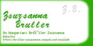 zsuzsanna bruller business card